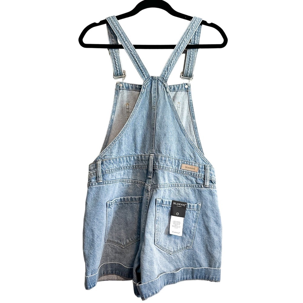Blank NYC Read My Lips CUffed Hem Shortalls NWT Size 27 - Picture 2 of 11